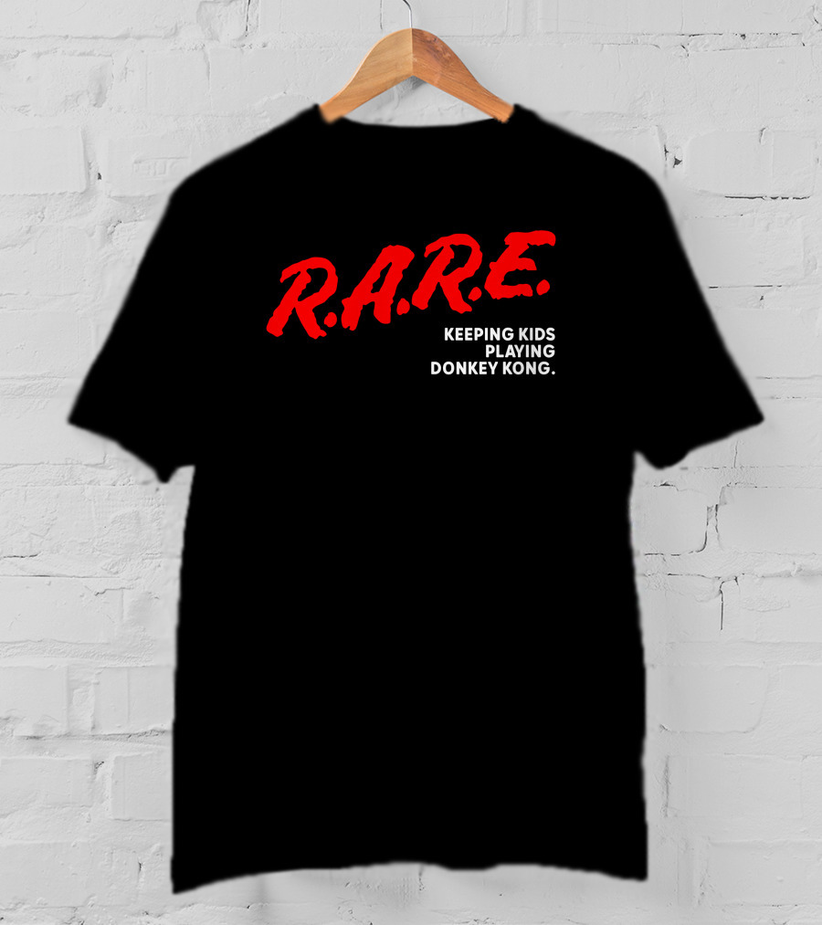 R.A.R.E. Keeping Kids Playing Donkey Kong T-Shirt