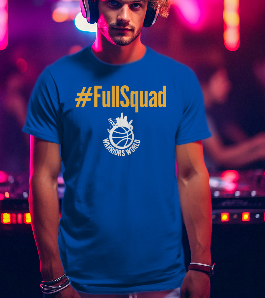FullSquad Warriors World Basketball Skyline T-Shirt