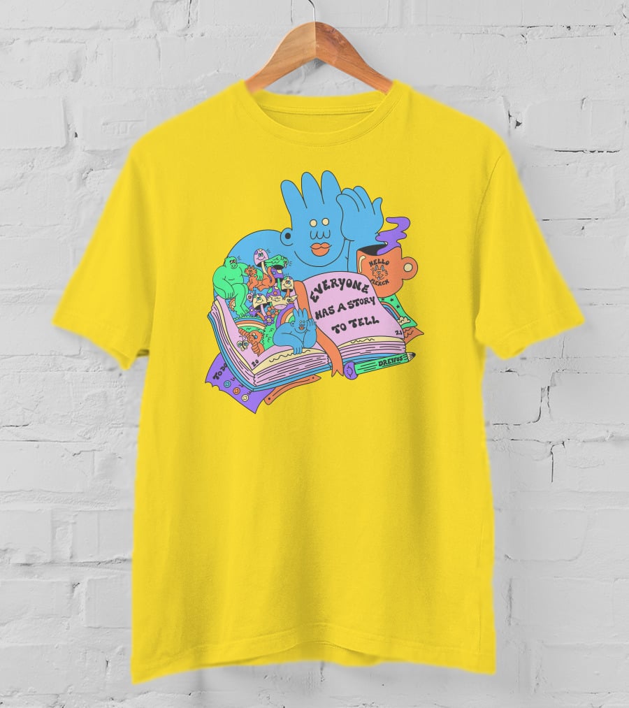 Everyone Has A Story To Tell Hellomerch Dreyfus T-Shirt