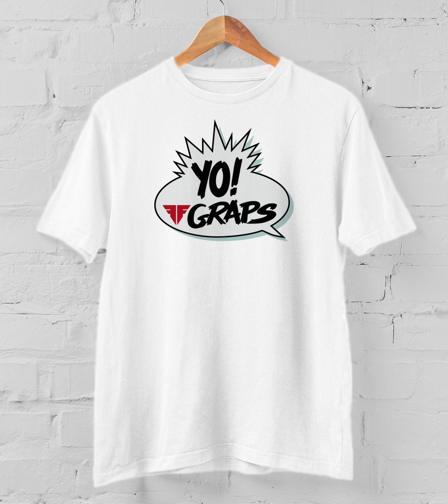 Fightful Shop Yo Raps Yo Graps Speech Bubble T-Shirt