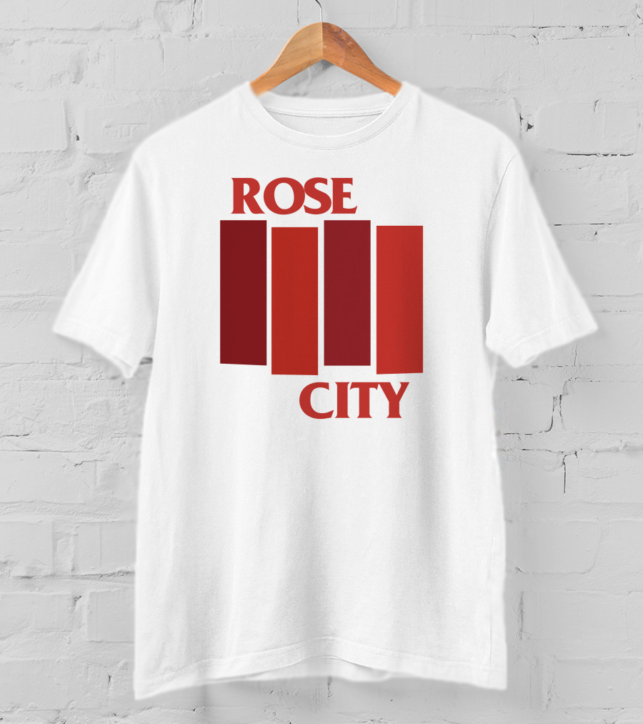 Rivetgear Shop Rose City Flag Rivet Gear Red Bar T-Shirt