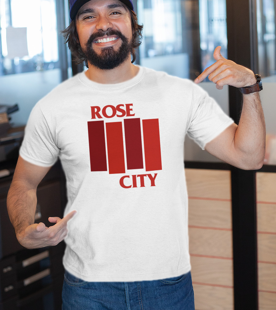 Rivetgear Shop Rose City Flag Rivet Gear Red Bar T-Shirt