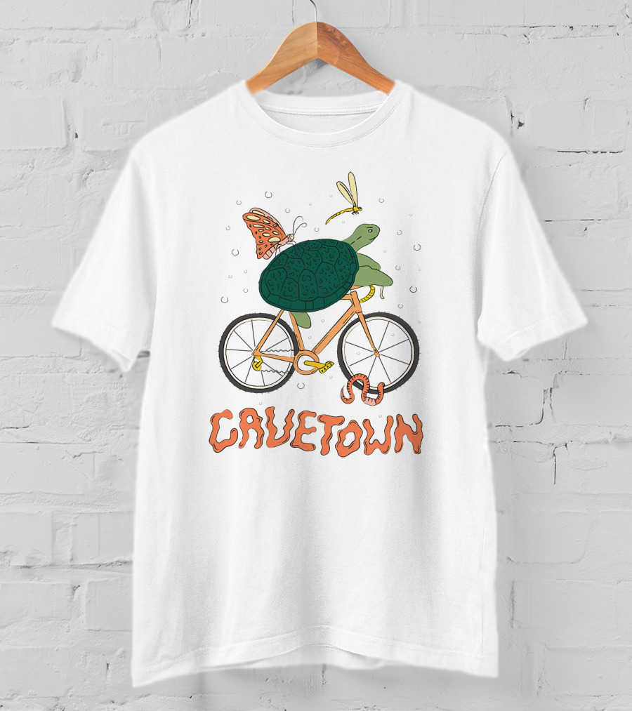 Cavetown Shop Slow Zone Plantboyee Robbie Turtle Butterfly Bike T-Shirt