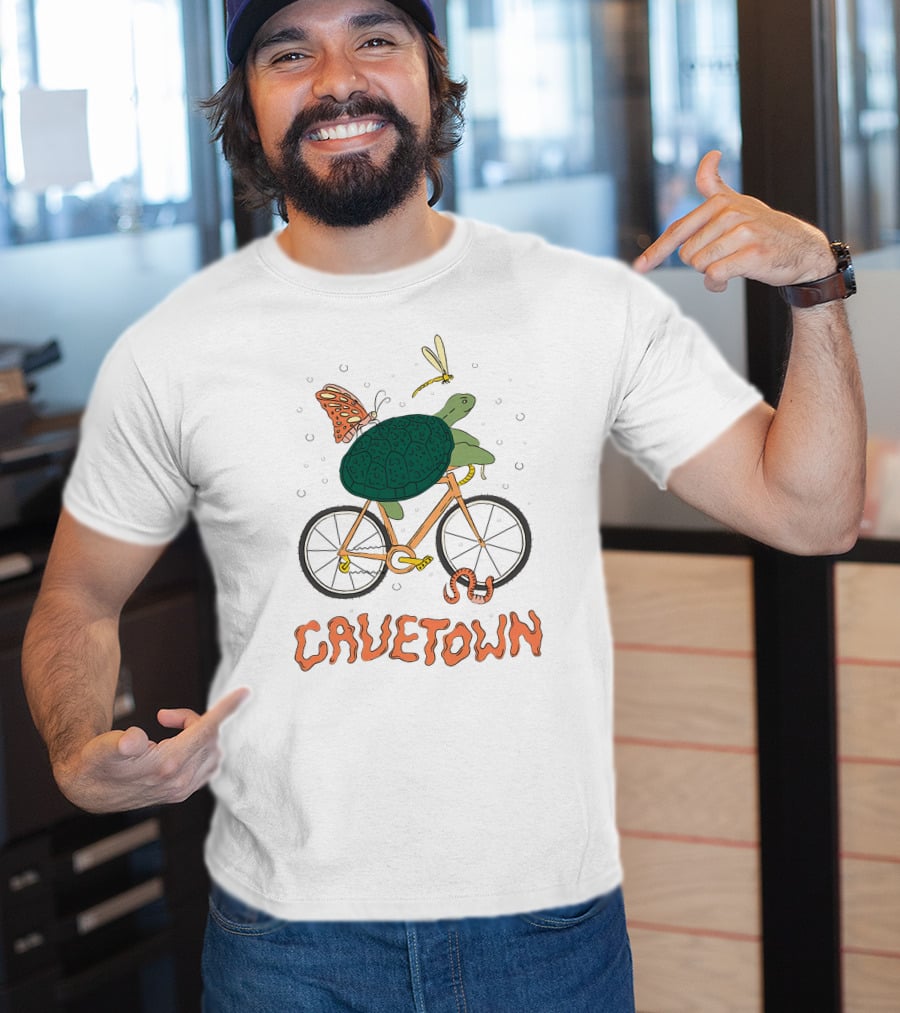 Cavetown Shop Slow Zone Plantboyee Robbie Turtle Butterfly Bike T-Shirt