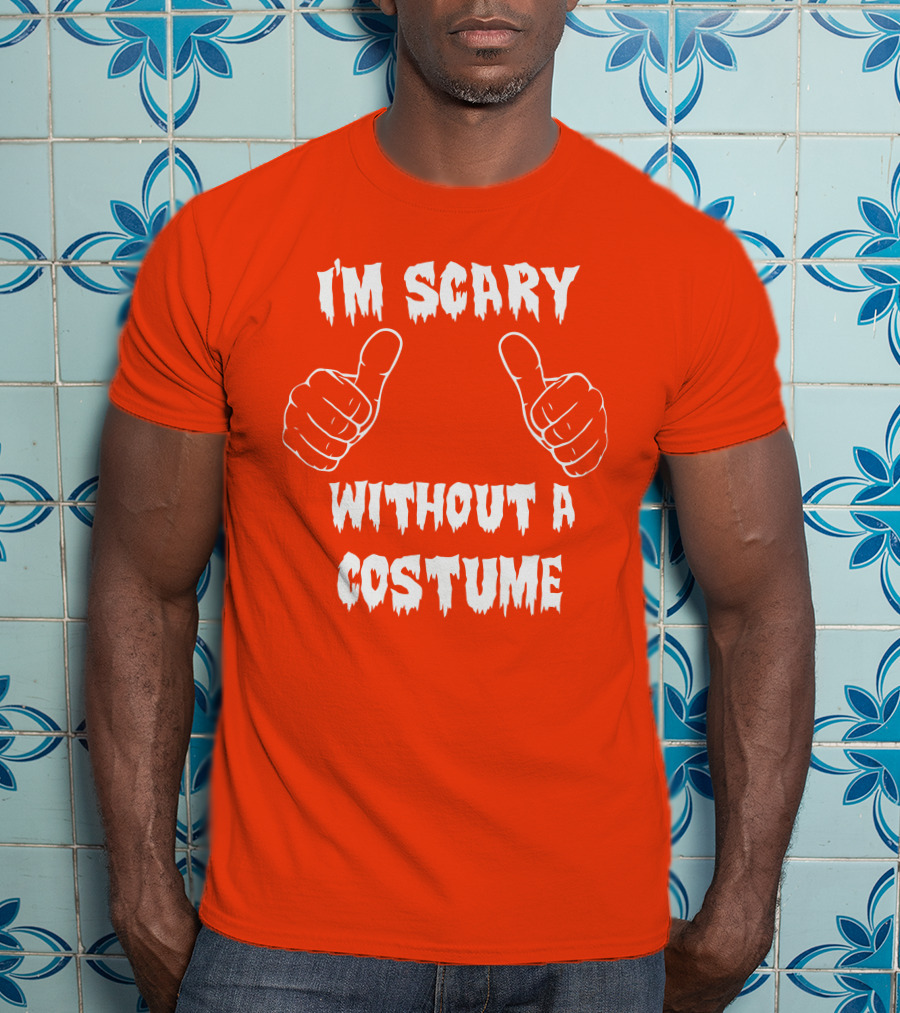 I'm Scary Without A Costume Thumbs Up Sinister Sidney T-Shirt