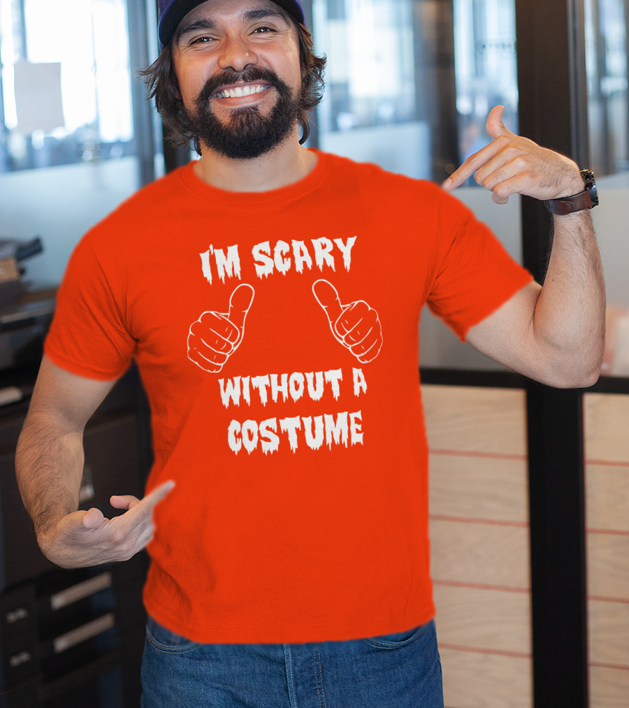 I'm Scary Without A Costume Thumbs Up Sinister Sidney T-Shirt