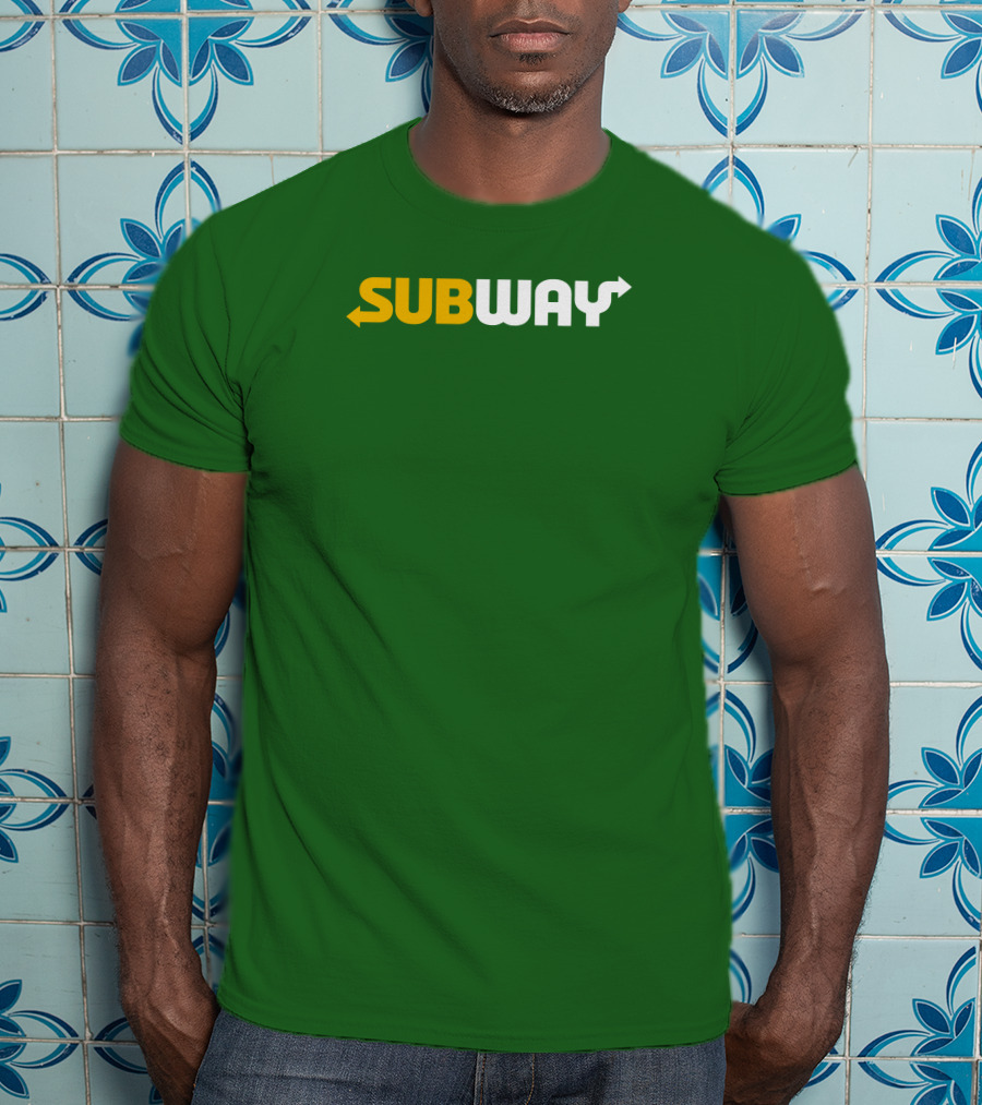 Keefler Subway Logo With Green Background T-Shirt