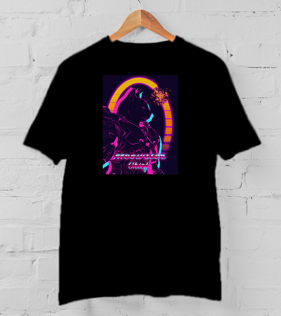 Xbox Meowster Chief Halo Cat Day Neon Gear T-Shirt