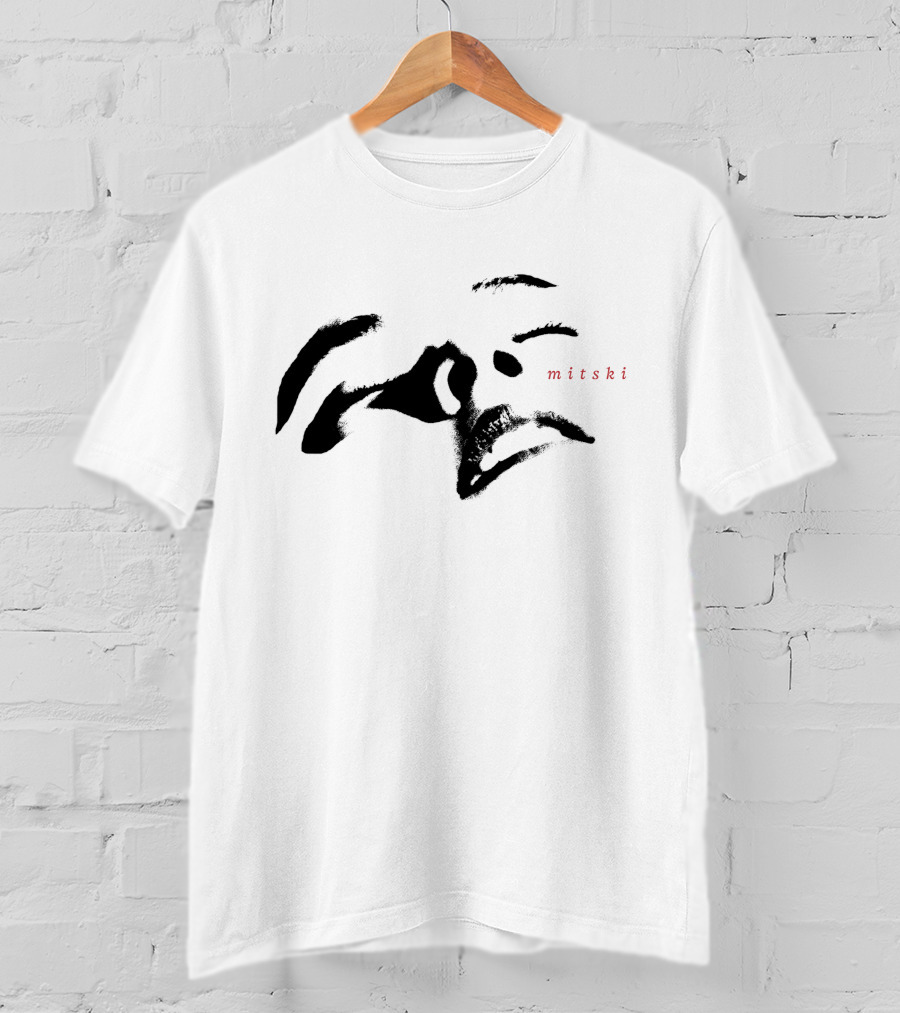 Mitski Merch Store Minimalist Facial Features T-Shirt