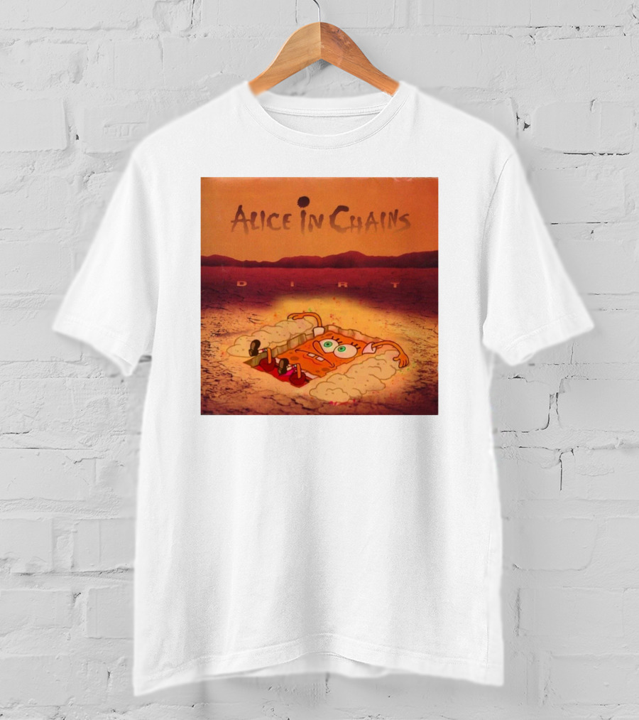 Alice In Chains Dirt Parody SpongeBob SquarePants Mocha Bigwanger12 T-Shirt