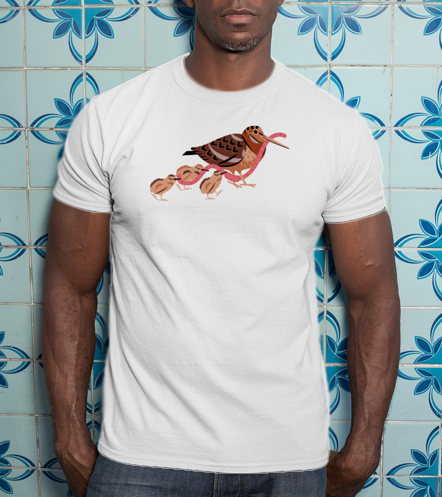 Everpress Shop Everybody Grab Hold Bird And Chicks With Worms T-Shirt