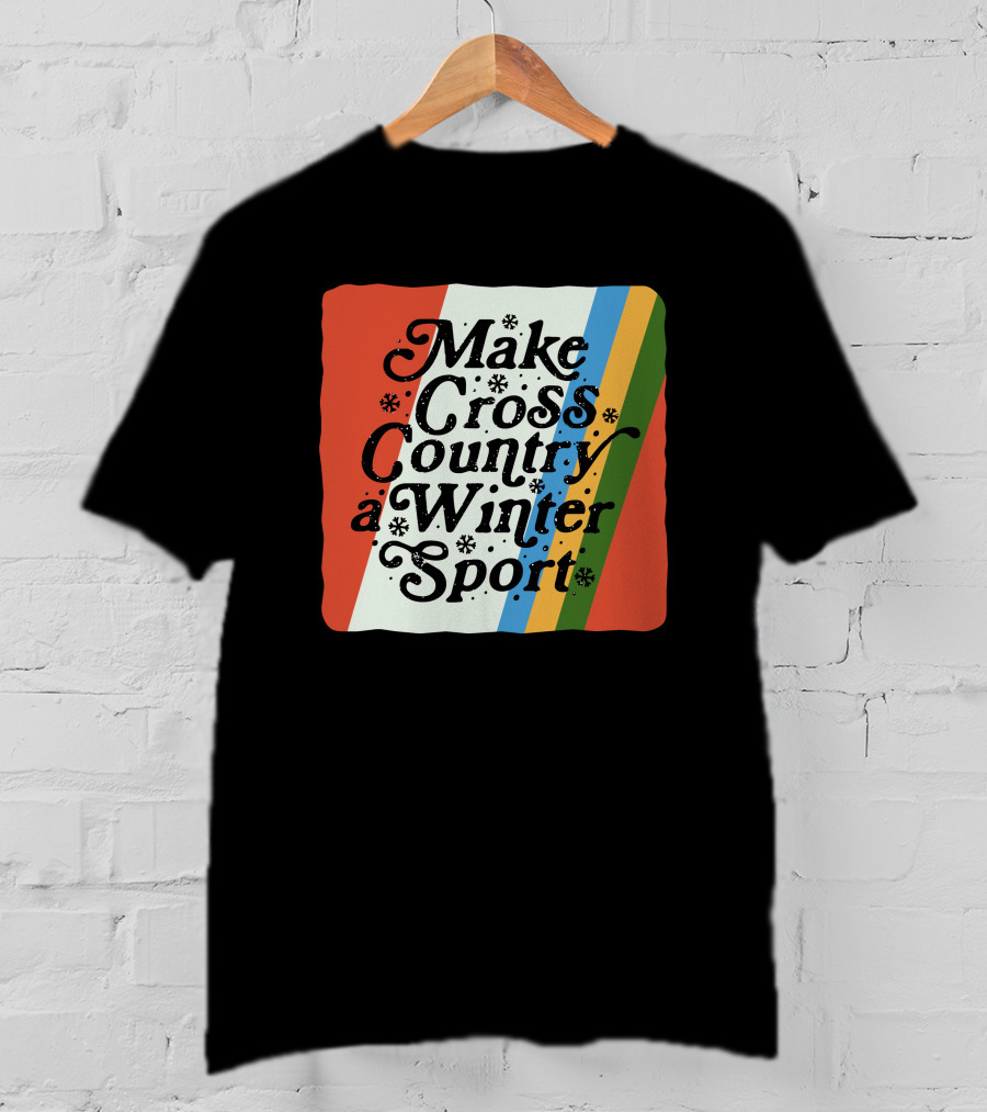 Kyle Merber Make Cross Country A Winter Sport Diadora Colorful Stripe T-Shirt