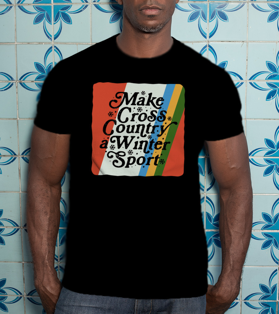 Kyle Merber Make Cross Country A Winter Sport Diadora Colorful Stripe T-Shirt