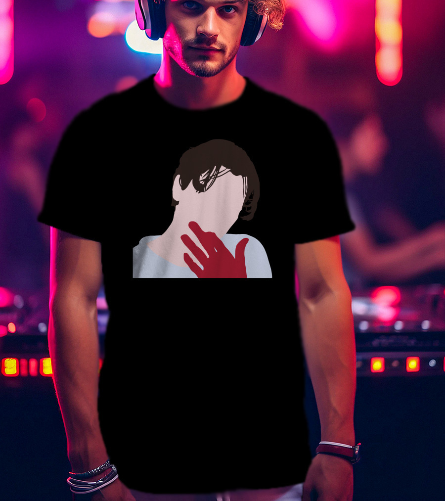 Billy Loomis Graphic Red Hand Monochrome Face T-Shirt
