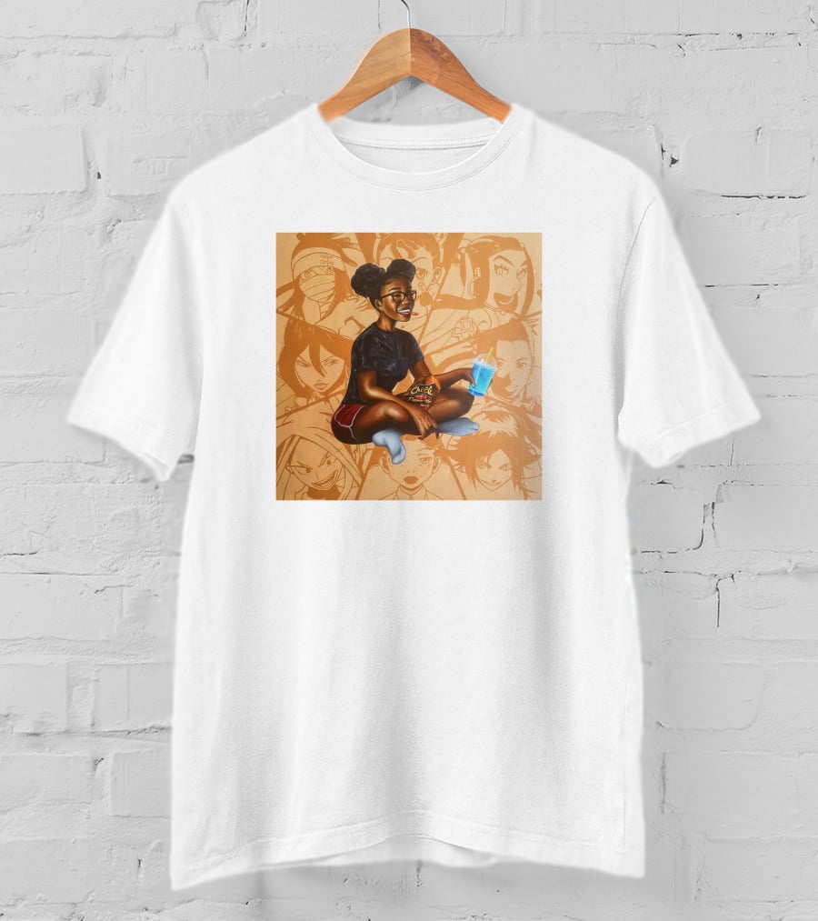 Huey Dynamite Screen Time Fine Be Greedier Anime Character Juice Chips T-Shirt