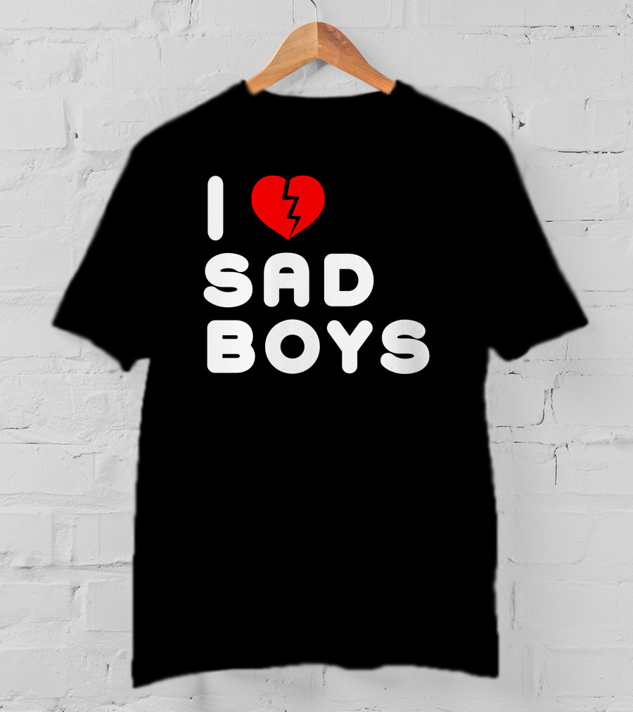 I Heart Sad Boys Broken Heart T-Shirt