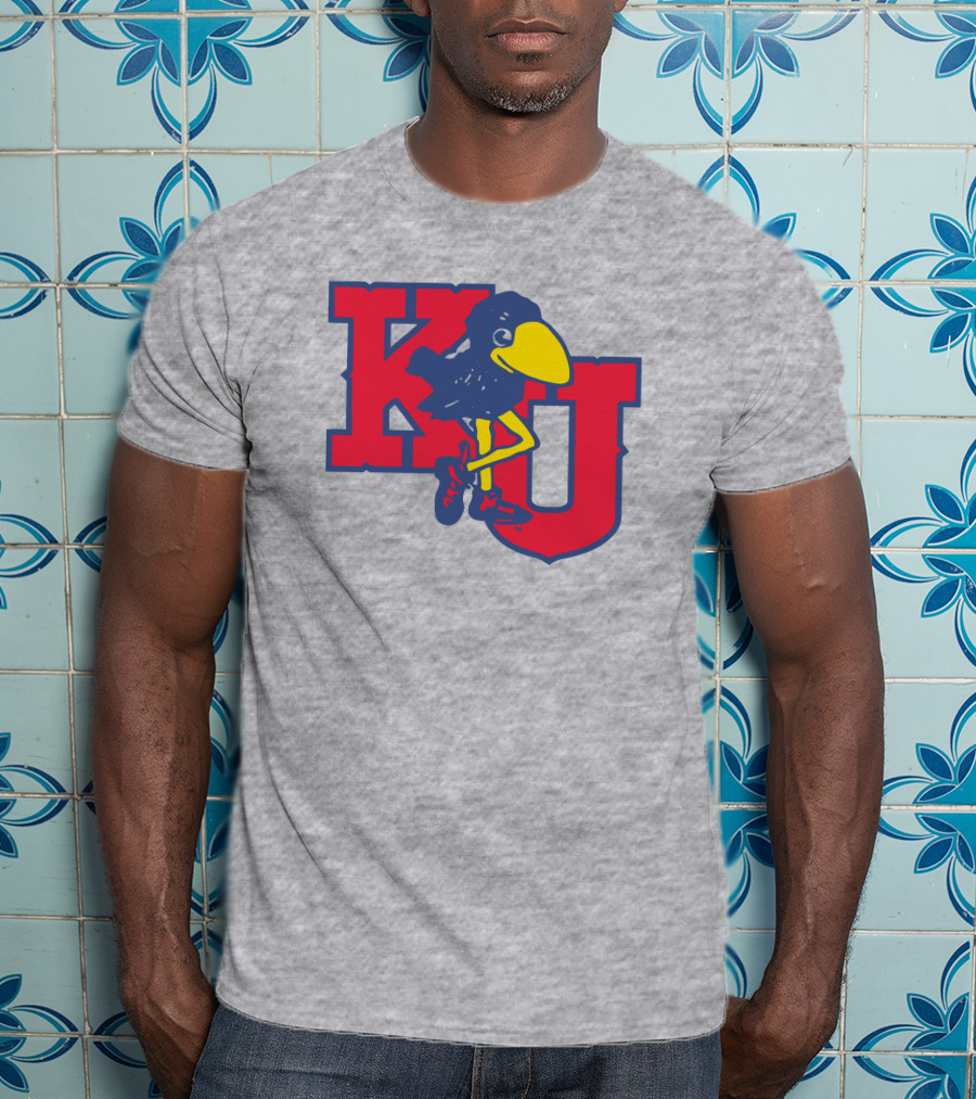 KU Homefield Vintage Long Leg Jayhawk T-Shirt