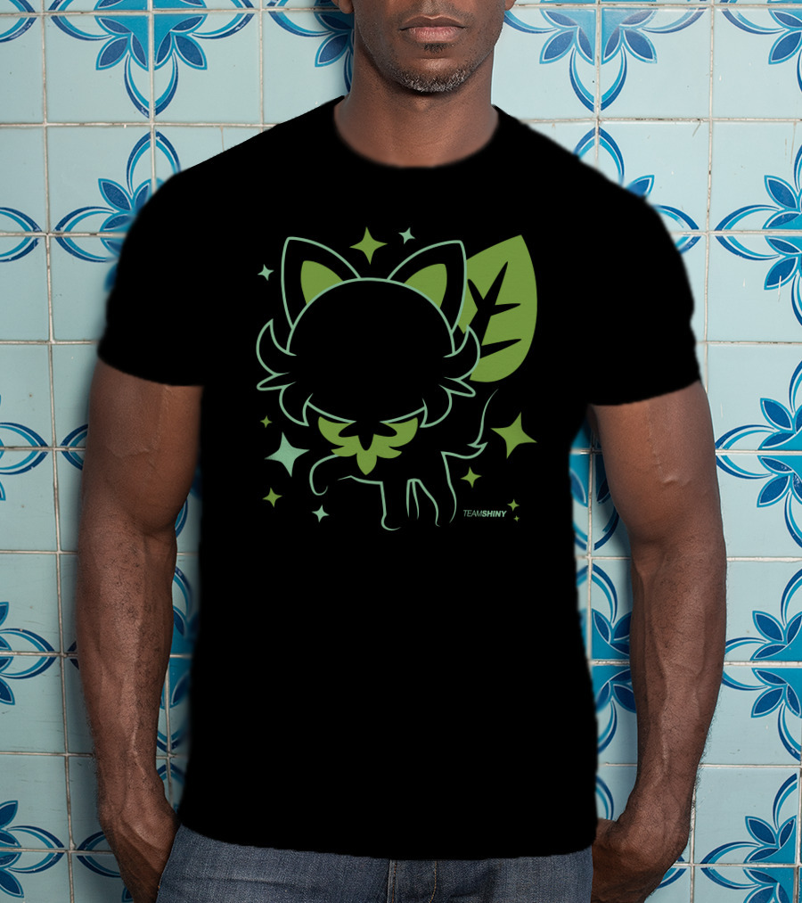 Merch Land Grass Cat Sprigatito Team Shiny Adrive Tk Leaf Stars T-Shirt