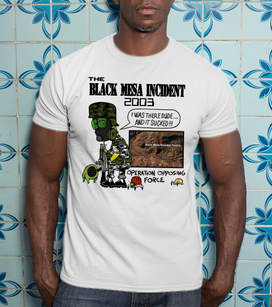 The Black Mesa Incident 2003 Operation Opposing Force Bootleg Bart Style Maurs T-Shirt