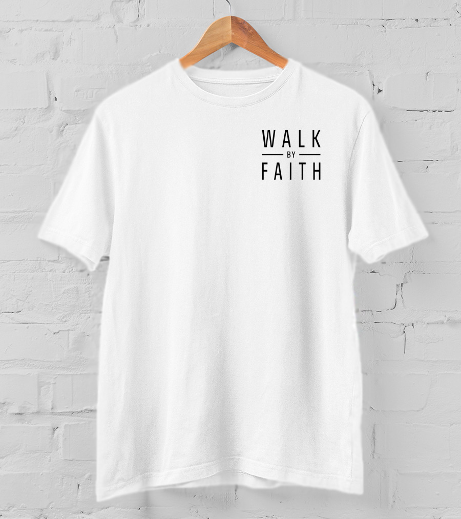 Nonso Opinion Walk By Faith Motivational Phrase T-Shirt
