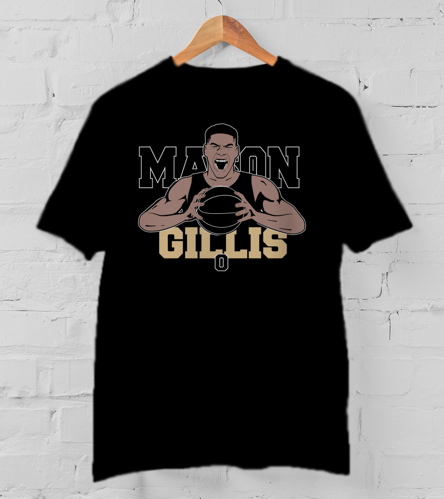 Mason Gillis Basketball Player Energetic Portrait Jon Rothstein Nice Bison Store T-Shirt