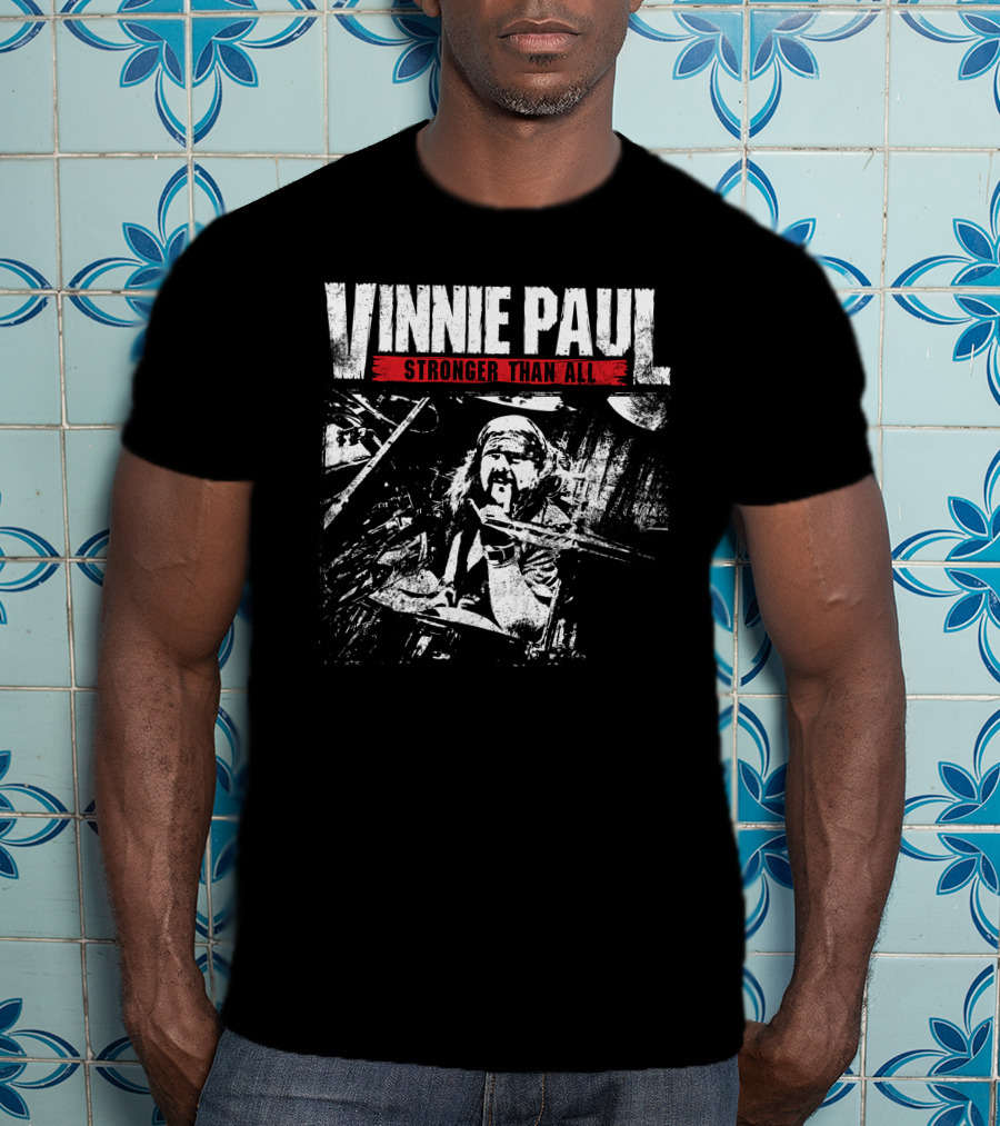 Vinnie Paul Stronger Than All Vintage Drumming T-Shirt