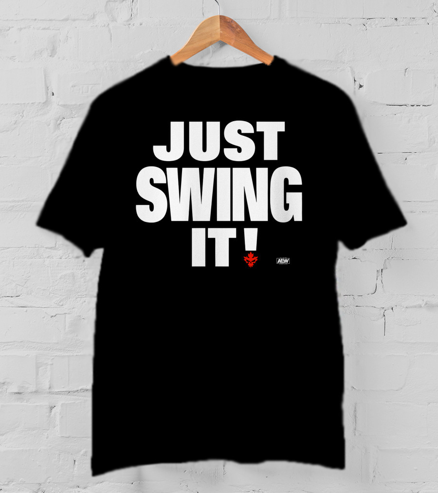 Aew All Elite Wrestling Shawn Spears Just Swing It Canadian Maple Leaf T-Shirt