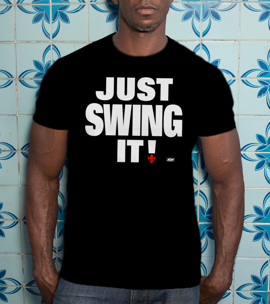 Aew All Elite Wrestling Shawn Spears Just Swing It Canadian Maple Leaf T-Shirt