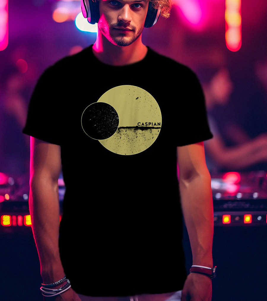 Marek Brave Solid Caspian Wrestle Mania Abstract Circles T-Shirt