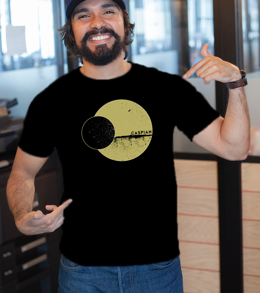 Marek Brave Solid Caspian Wrestle Mania Abstract Circles T-Shirt