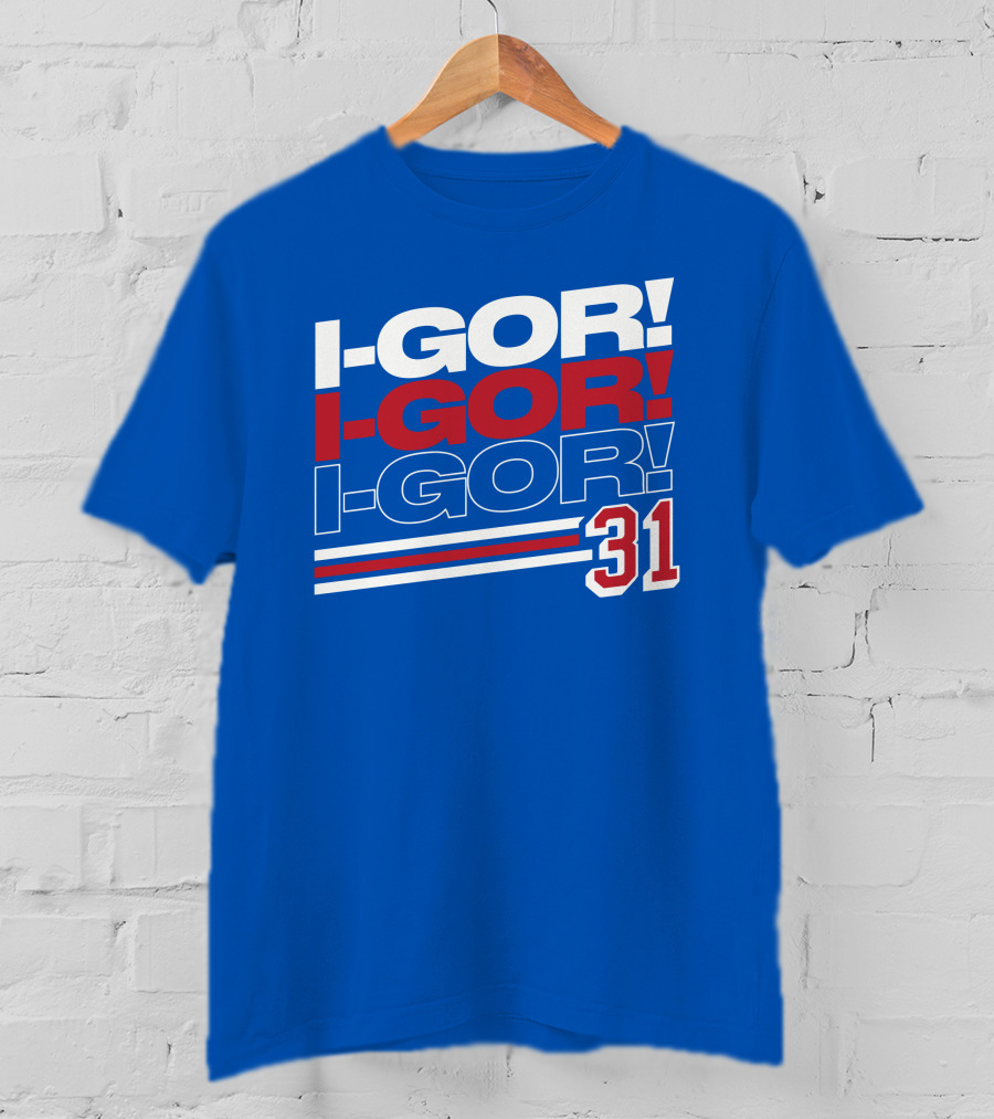 We Bleed Blue NYC Merch Store I-Gor I-Gor I-Gor 31 T-Shirt