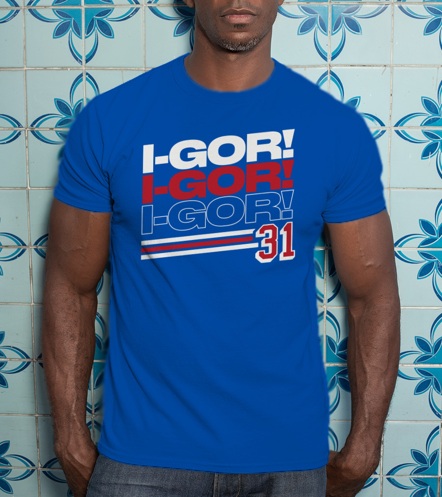 We Bleed Blue NYC Merch Store I-Gor I-Gor I-Gor 31 T-Shirt