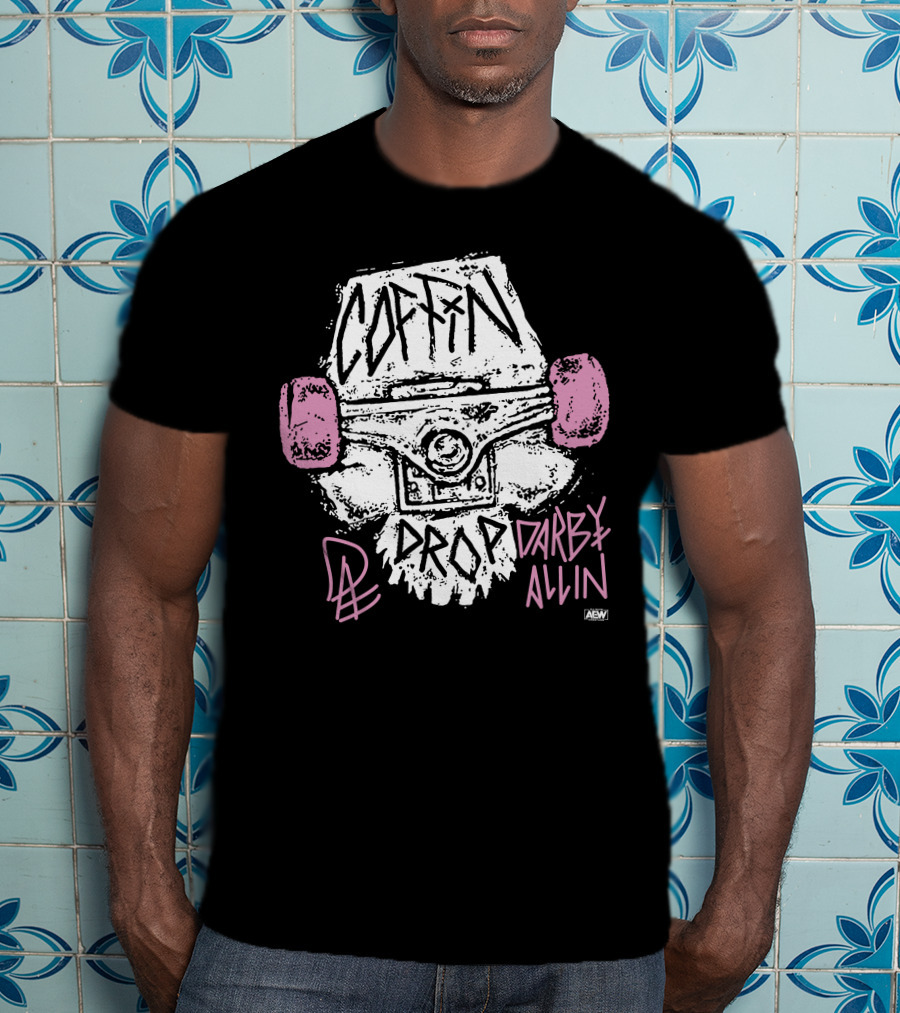 AEW Shop All Elite Wrestling Darby Allin Coffin Drop Snapped T-Shirt