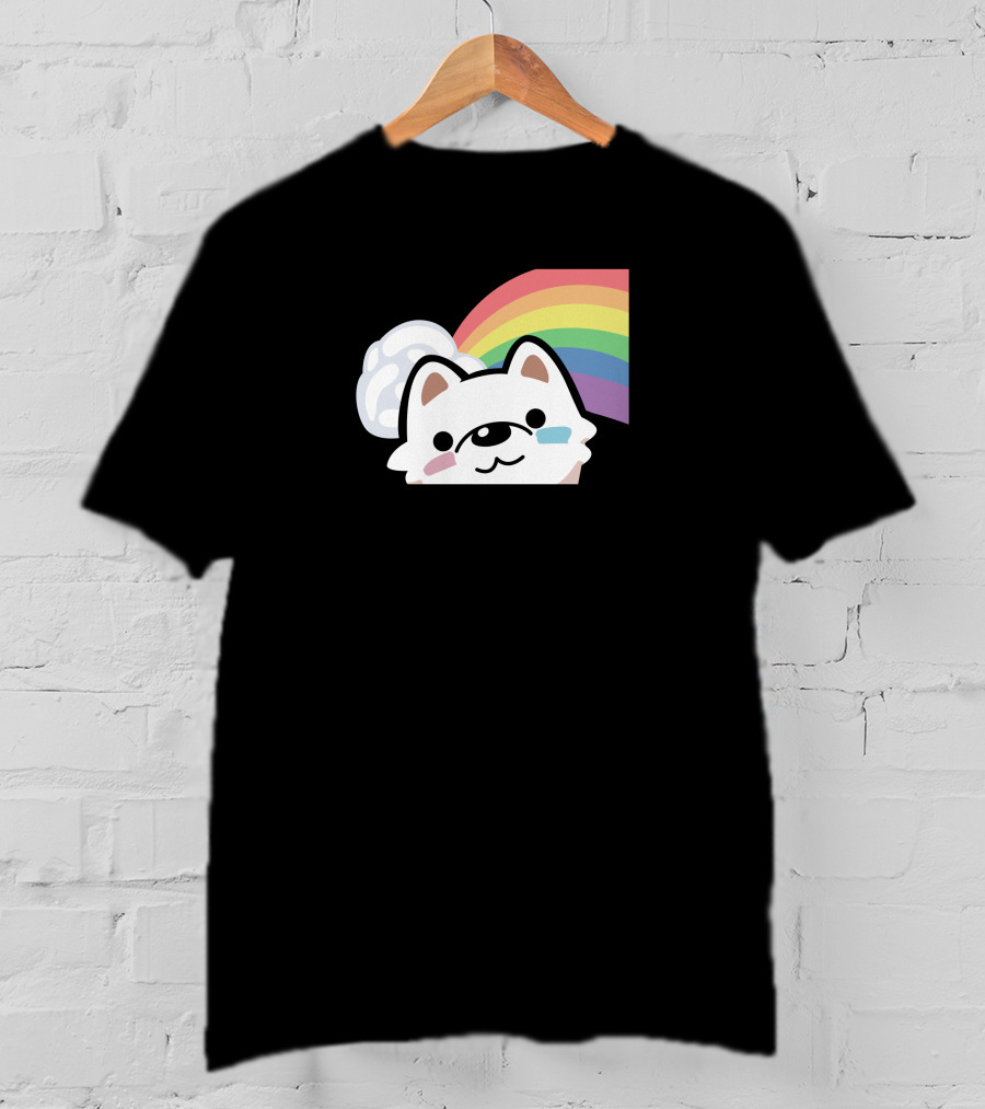 Streame Lements Merch DarkViperAU Pride Rainbow Dog T-Shirt