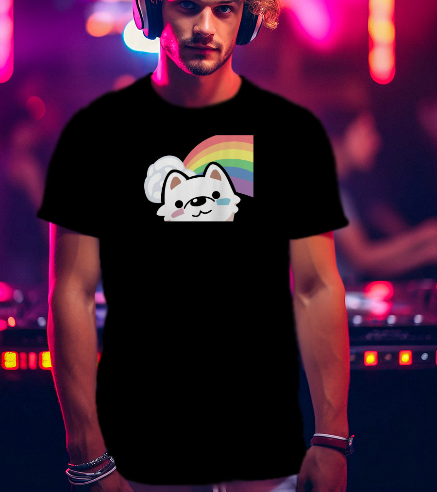 Streame Lements Merch DarkViperAU Pride Rainbow Dog T-Shirt