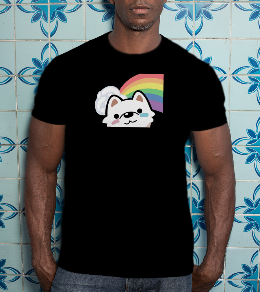 Streame Lements Merch DarkViperAU Pride Rainbow Dog T-Shirt