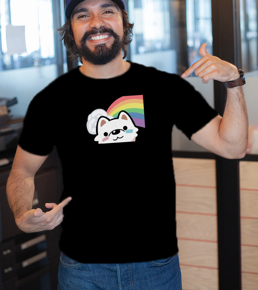 Streame Lements Merch DarkViperAU Pride Rainbow Dog T-Shirt