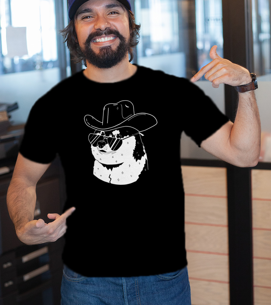Rodeo Doge Riding Meme Remill Cryptocurrency NFT Concept T-Shirt