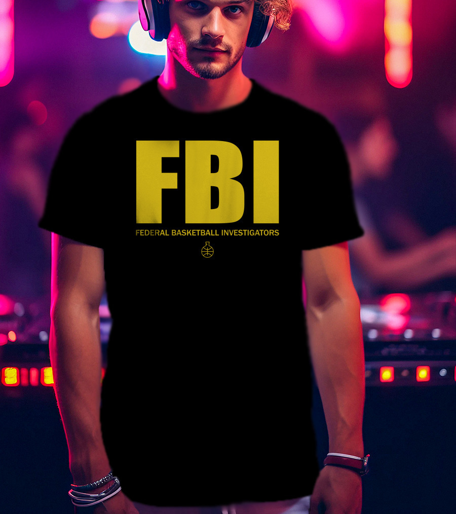 FBI Federal Basketball Investigators Basketball T-Shirt