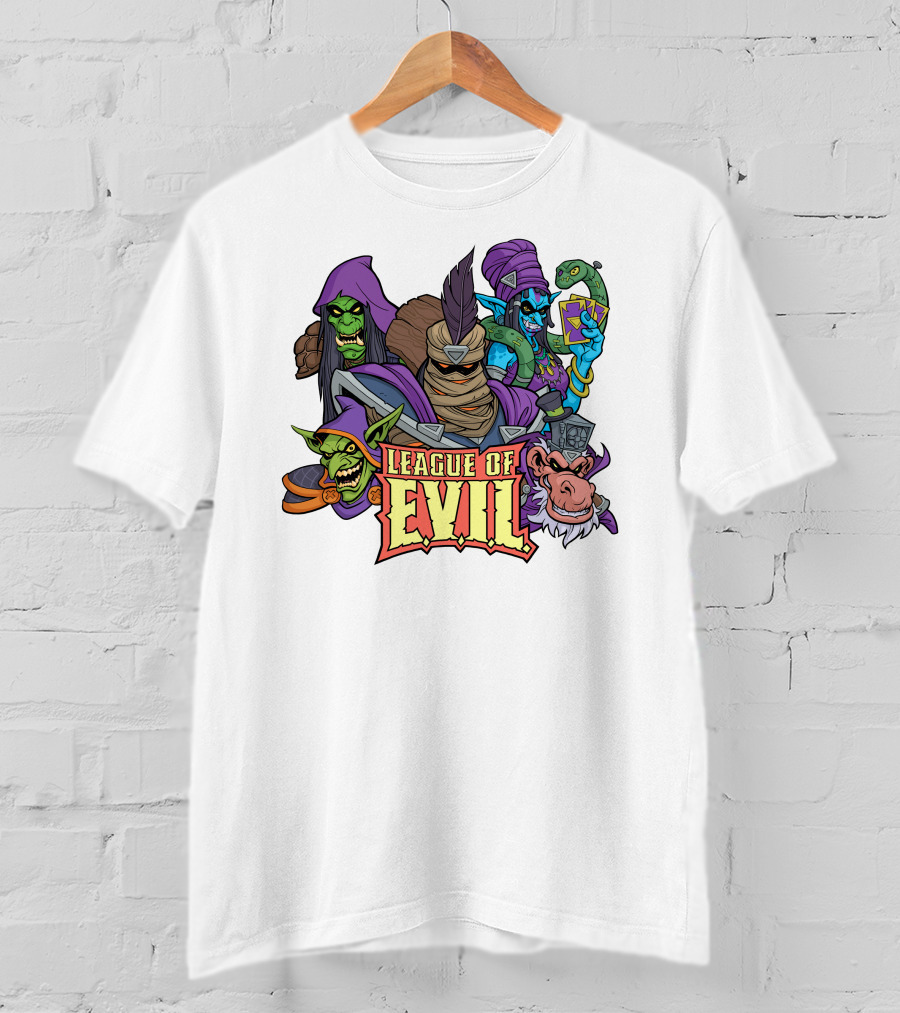 League Of Evil Fantasy Villains Assembly T-Shirt