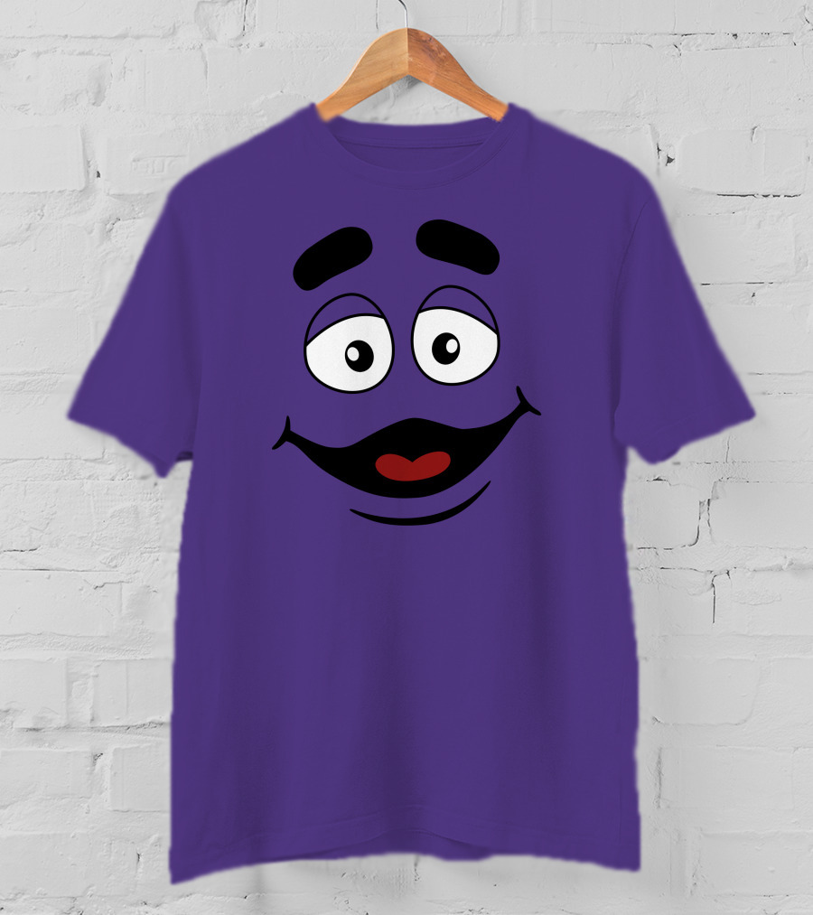 Grimace Smile Face McDonald's Character T-Shirt