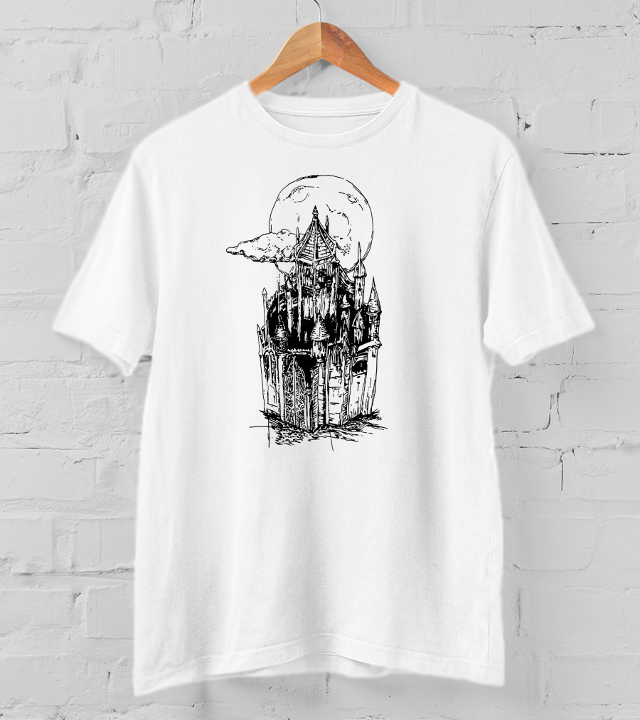 Gothic Moonlit Castles T-Shirt
