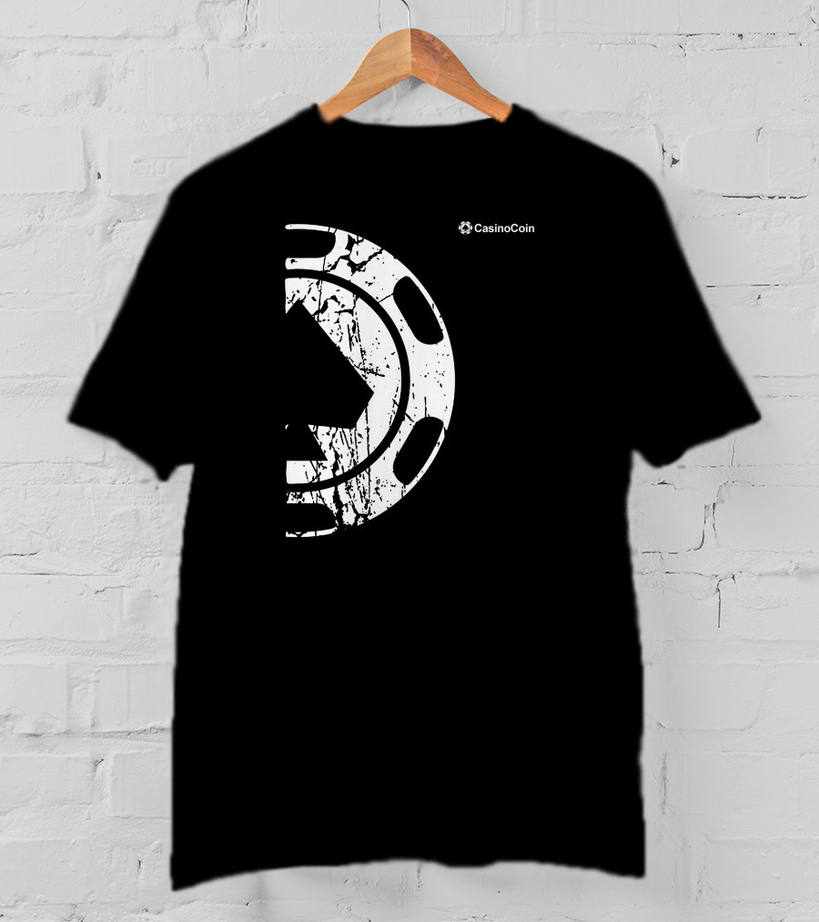 CasinoCoin Grunge Distressed Style Text Cryptocurrency T-Shirt