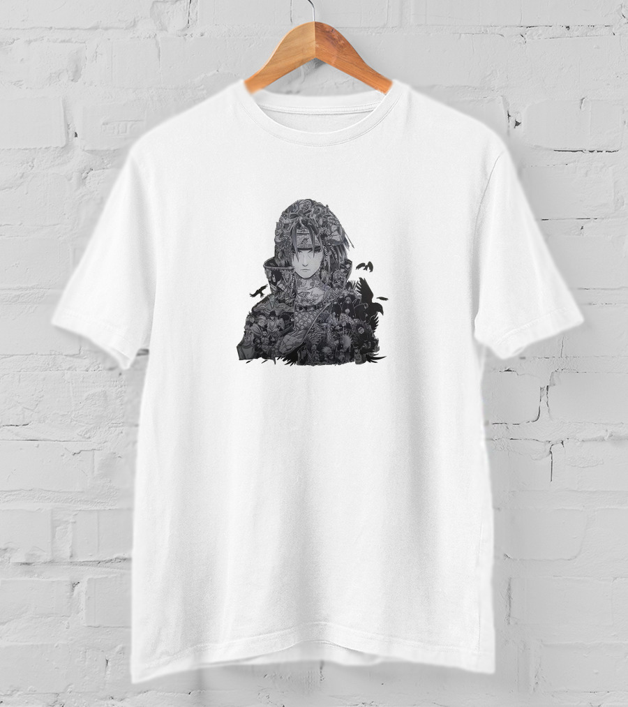 Akatsuki Itachi Uchiha Manga Collage Crows T-Shirt
