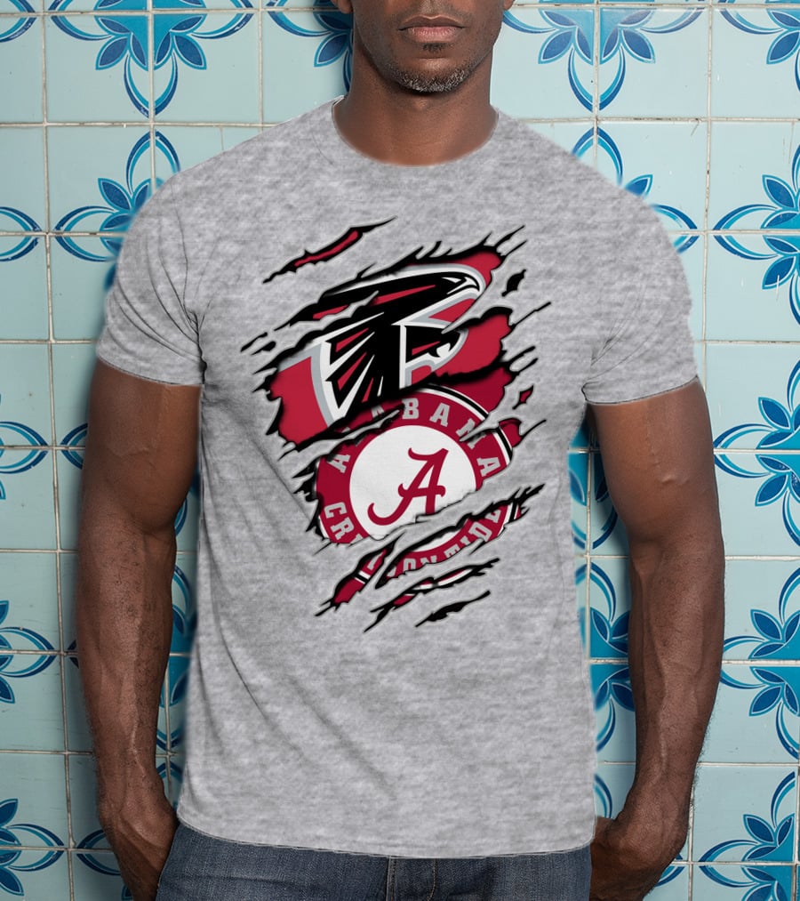 Alabama Crimson Tide And Atlanta Falcons Fan T-Shirt