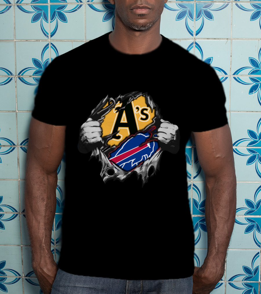 Buffalo Bills X Oakland Athletics Crossover Fan T-Shirt