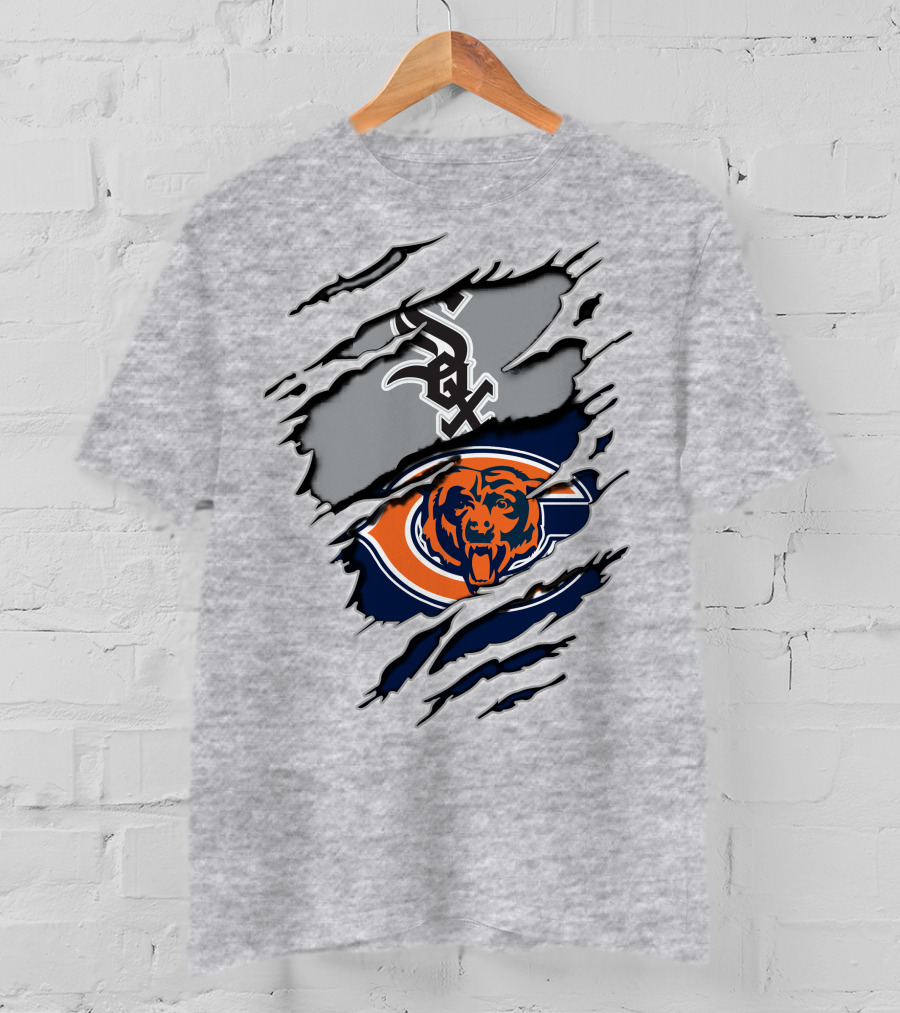 Chicago Bears Whitesox Tear-Through T-Shirt