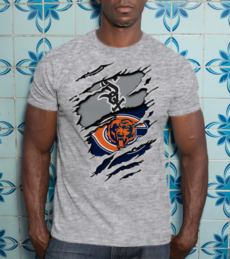 Chicago Bears Whitesox Tear-Through T-Shirt