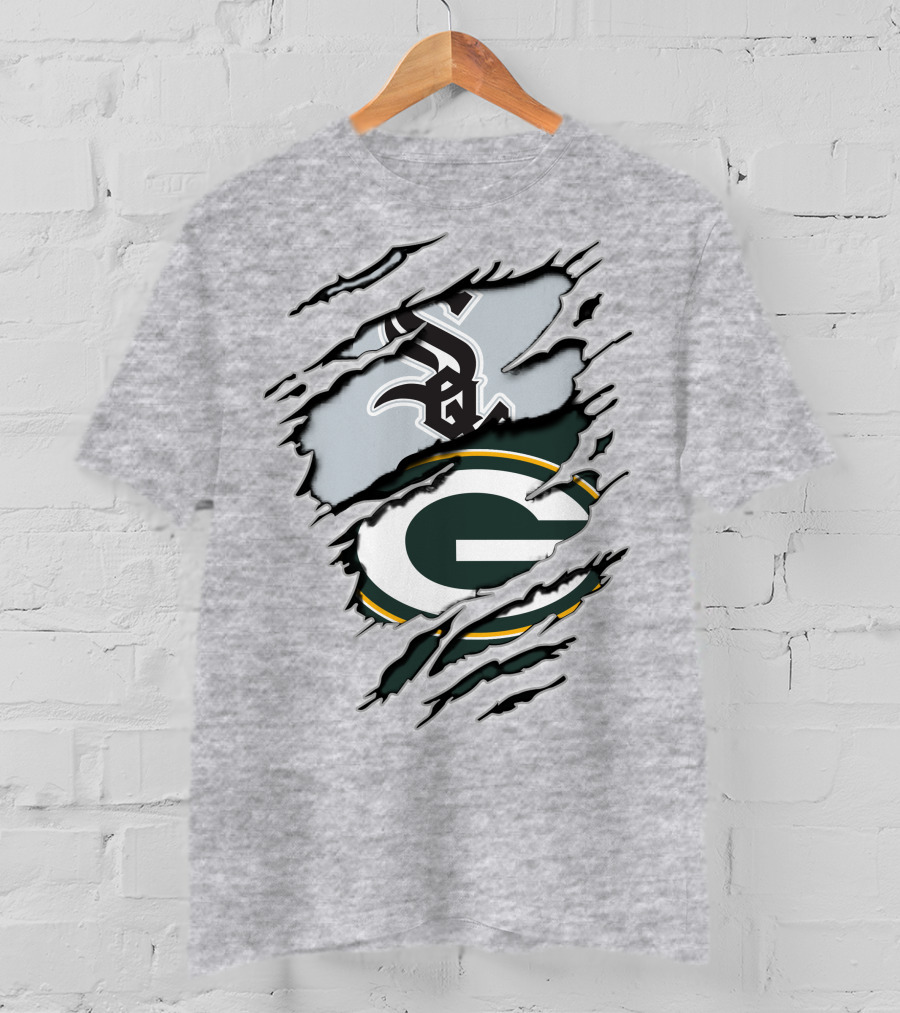 Packers White Sox Logo Mashup T-Shirt