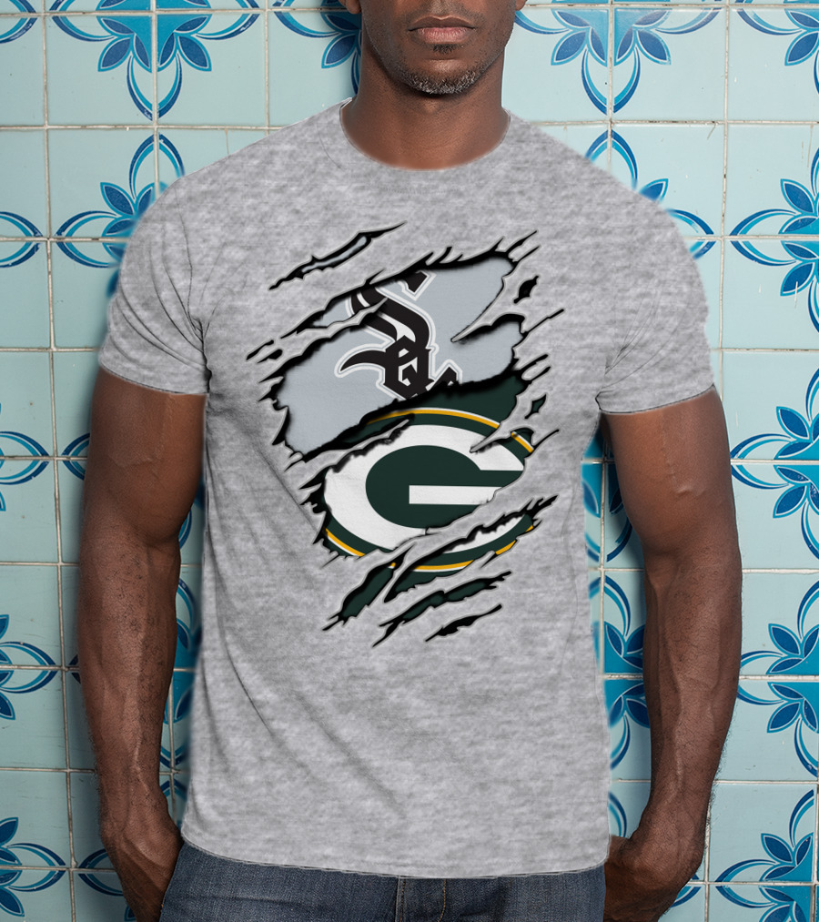 Packers White Sox Logo Mashup T-Shirt